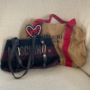 Set of 2 vintage moschino bags